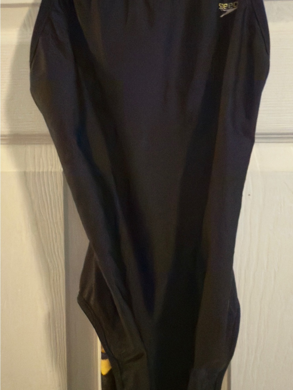 Speedo Black One-Piece reversible Swimsuit with Small Logo